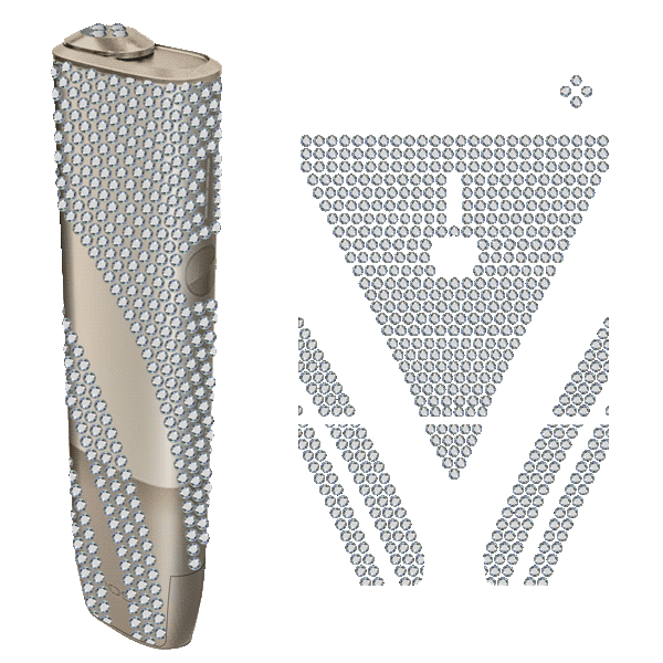 イルマワン専用シール（ラインストーン）（白）